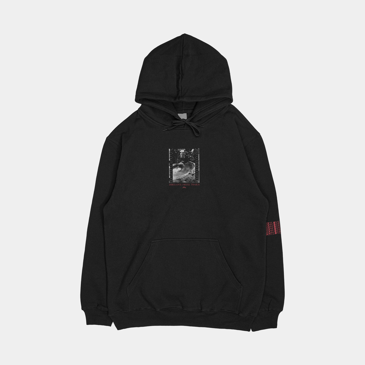 DIRTLOVE x WEXL TRAILS MIDWEIGHT HOODIE-BLACK