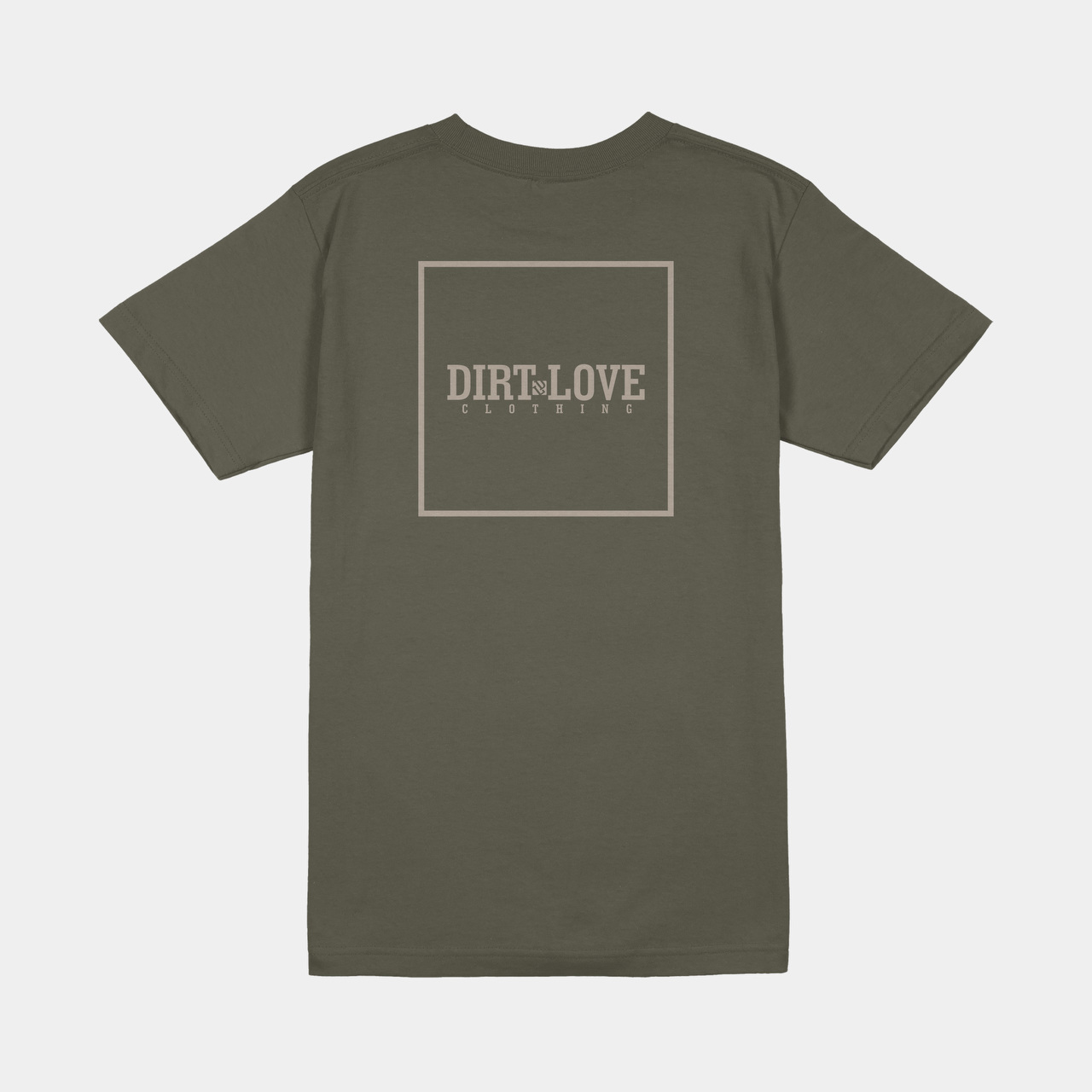 BOX LOGO TEE-OLIVE